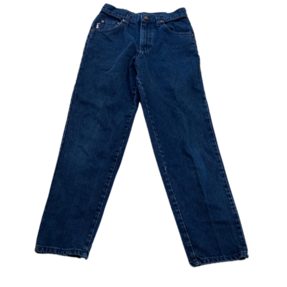Vintage Lee High Rise Straight Leg Jeans | Dark Blue | Size 14 R ( W27 x L28 )
